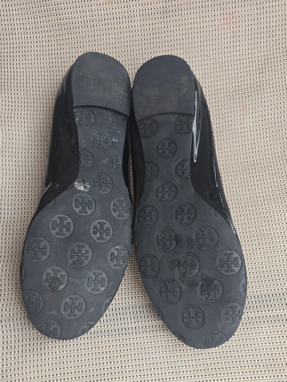 Tory Burch Black Patent Leather Ballet Flats